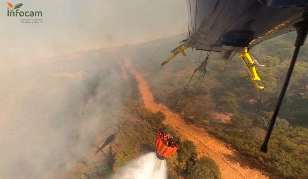 Controlado el incendio en Viso del Marqués (Ciudad Real)