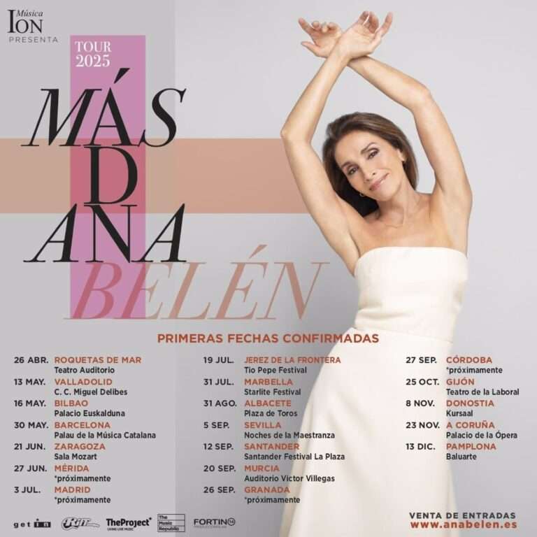 Ana Belén recorrerá más de 19 ciudades españolas, entre ellas Albacete, con su gira 'Más D Ana' en 2025