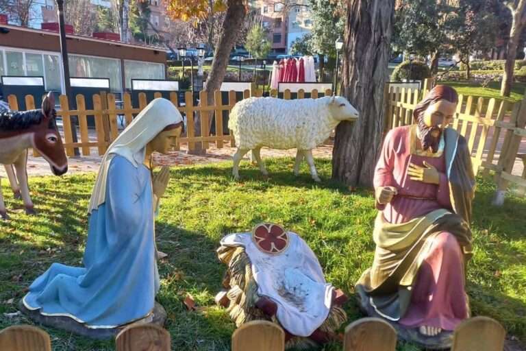 Roban el Niño Jesús del nacimiento instalado en el Parque de la Concordia de Guadalajara