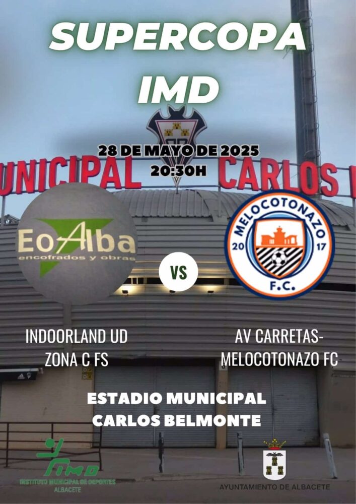 El Carlos Belmonte de Albacete acoge por segundo año la Supercopa de fútbol de los Juegos Deportivos Municipales