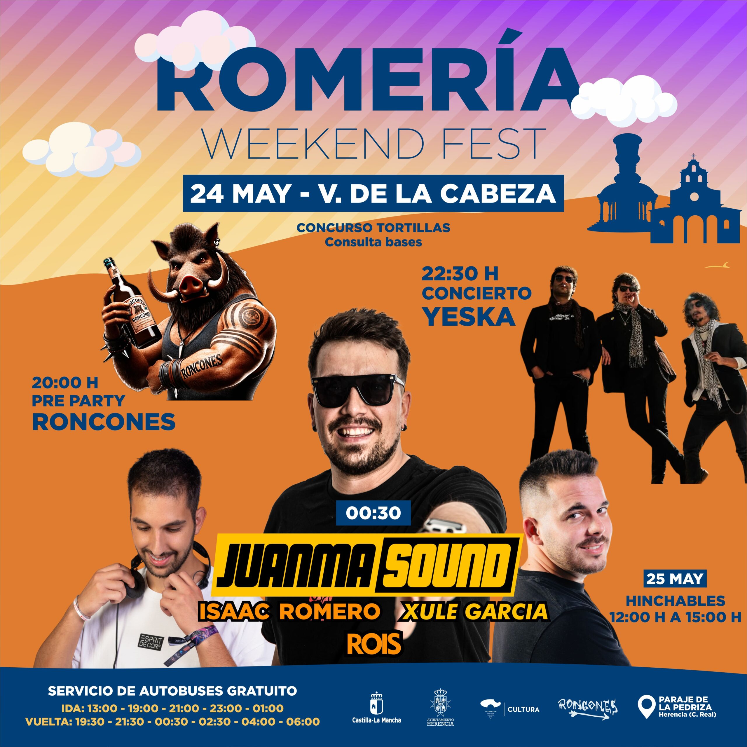 Herencia impulsa sus Romerías de mayo con música, gastronomía y transporte gratuito en una nueva edición del ‘Weekend Fest’ 4