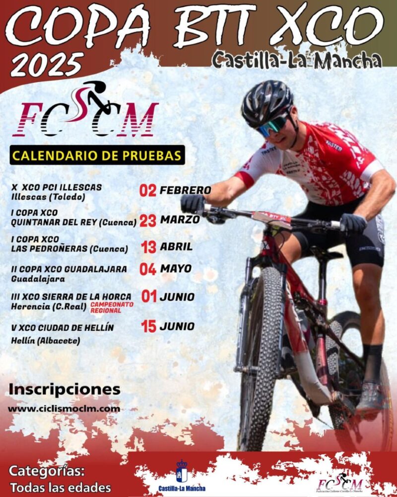 Herencia acogerá la única prueba de Ciudad Real en la Copa BTT XCO de Castilla-La Mancha 2