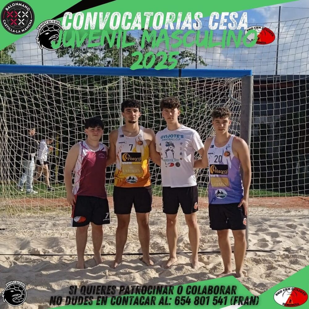 Herencia destaca en el inicio de las pruebas para el Campeonato de España de Selecciones Autonómicas de Balonmano Playa 2025 2