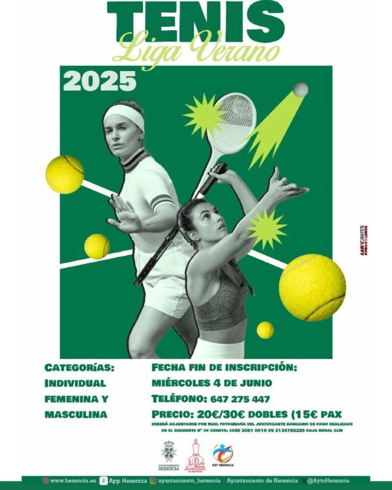 Vuelve la Liga de Verano de Tenis 2025 en Herencia 1