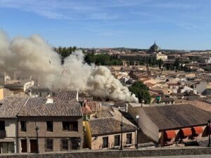 El Ayuntamiento de Toledo ordena el derribo de la vivienda que se incendió el pasado fin de semana en la calle Zarzuela