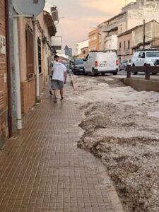 La Roda pedirá la declaración de zona gravemente afectada por emergencia tras la tormenta de este domingo
