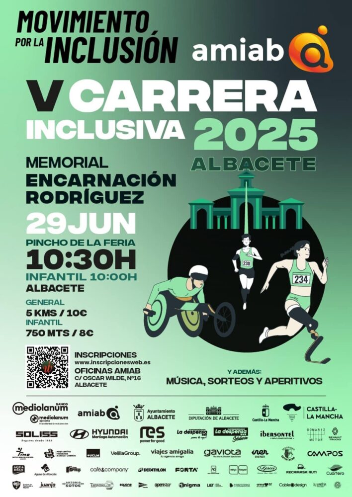 Todo listo en Albacete para la celebración de la V Carrera Inclusiva de Amiab este domingo