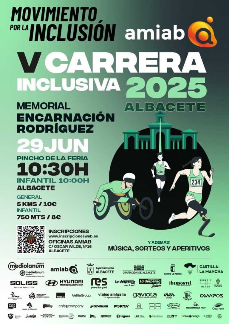Todo listo en Albacete para la celebración de la V Carrera Inclusiva de Amiab este domingo