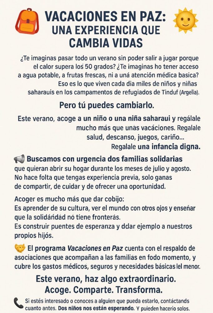 Dos niños saharauis buscan familias de acogida en Herencia este verano 1