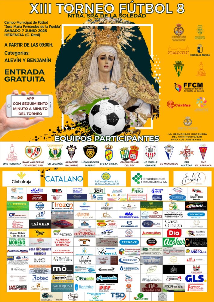 El Torneo de Fútbol-8 Nuestra Señora de la Soledad celebra su XIII edición con equipos de toda España y la participación especial de Canarias 1