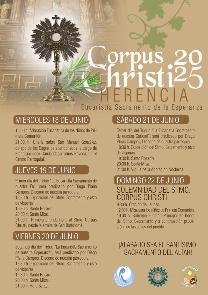Herencia se prepara para vivir con solemnidad el Corpus Christi 2025 1