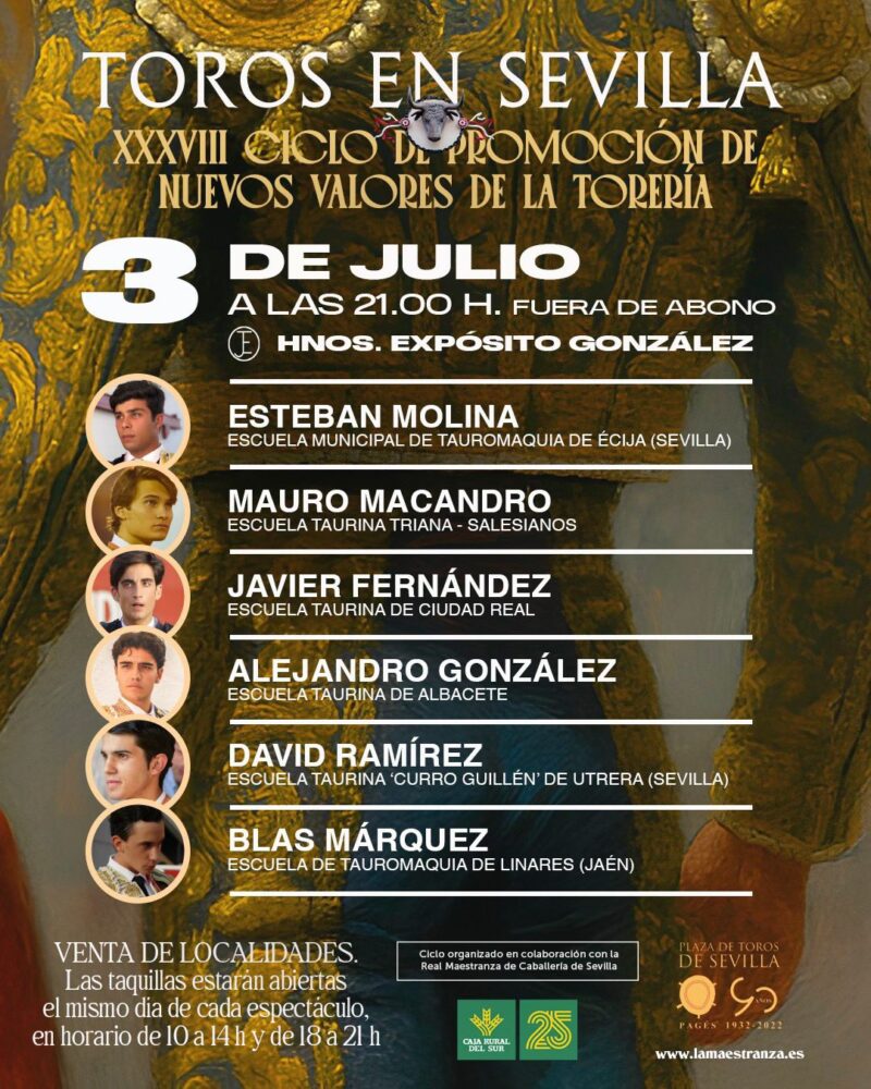 El herenciano Javier Fernández debuta este jueves en la Maestranza dentro del ciclo de promoción de nuevos valores del toreo 1