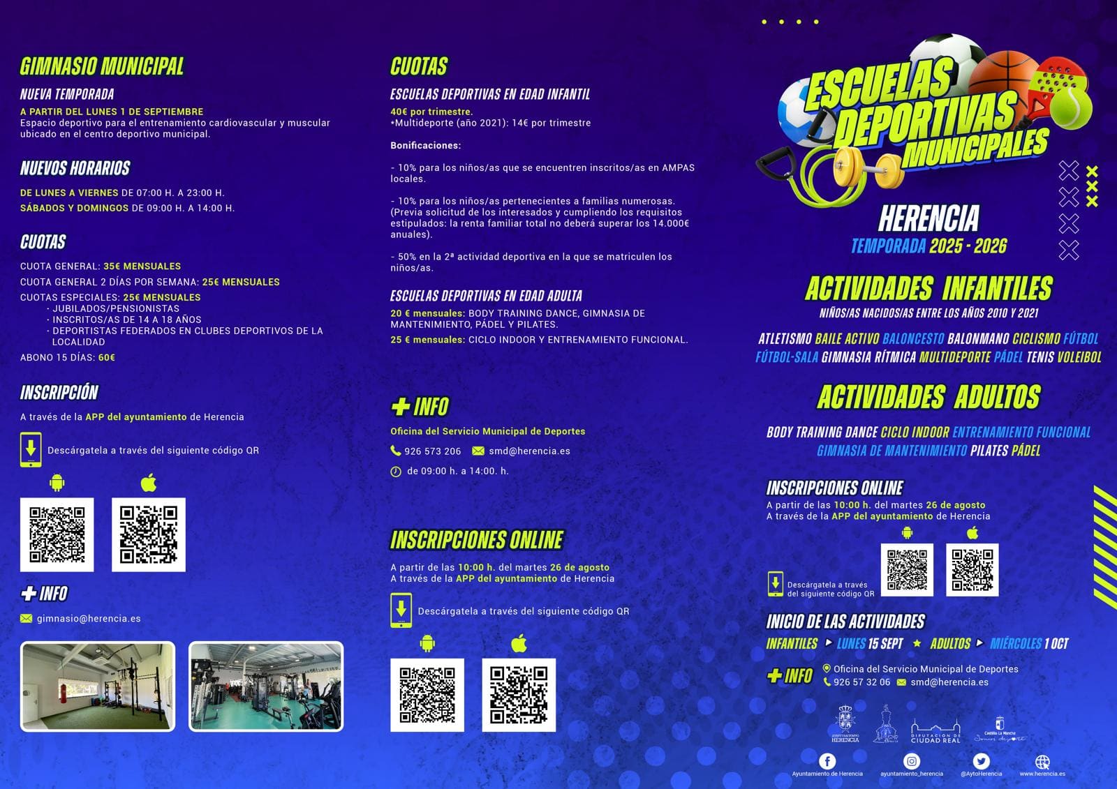 Deporte de todos y para todos: Herencia lanza sus Escuelas Deportivas Municipales 2025/2026 1
