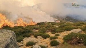 Bomberos forestales de Montes Claros y El Vado, indignados por con contar con ellos para sofocar el fuego de Peñalba