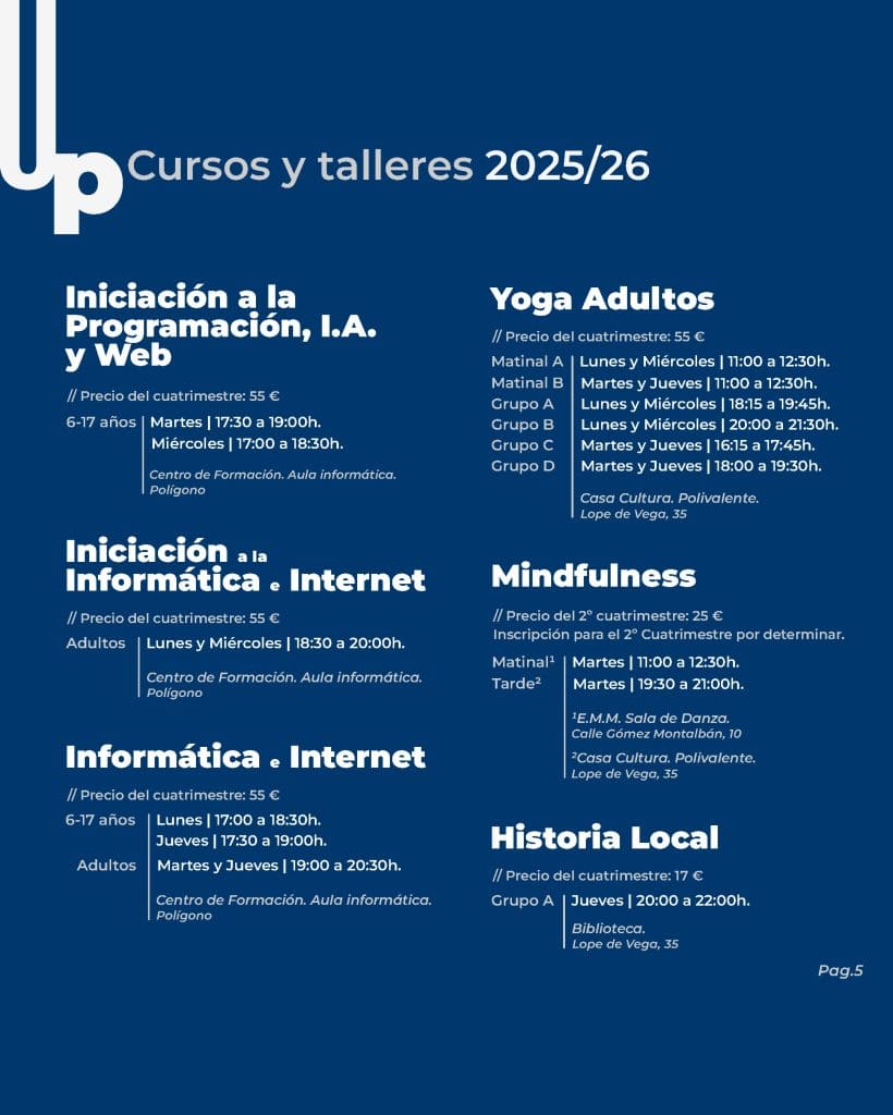 La Universidad Popular de Herencia presenta su programa más ambicioso para el curso 2025-2026 4