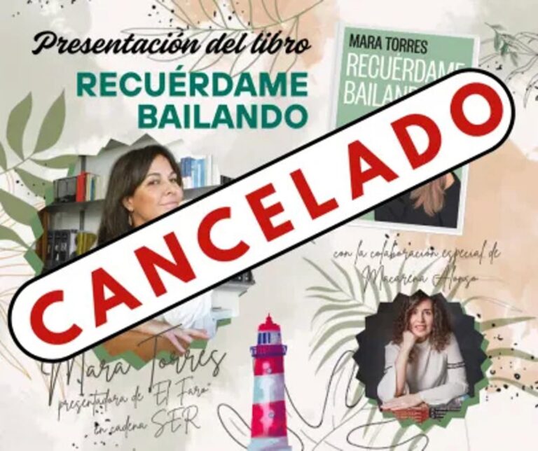 Mara Torres cancela la presentación de su libro 'Recuérdame bailando' prevista para este viernes en la Biblioteca de CLM