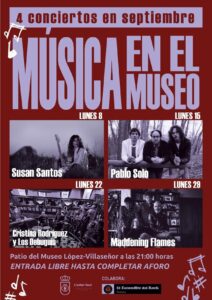 Susan Santos, Pablo Solo o Cristina Rodríguez desplegarán sus propuestas musicales en Ciudad Real desde el próximo lunes