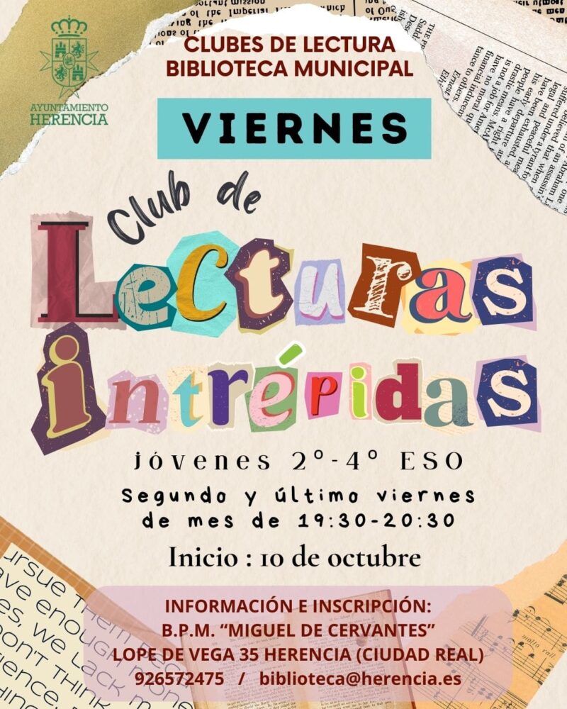 Vuelven los Clubes de Lectura a la Biblioteca Municipal de Herencia 1