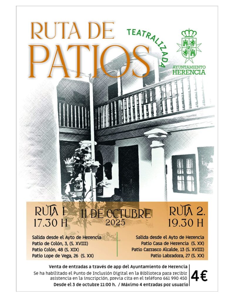 Herencia revive su historia con la Ruta Teatralizada de los Patios 1