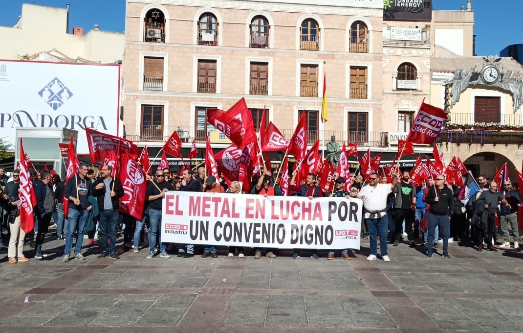 Impactante Éxito en la huelga del metal en Ciudad Real: 95% de ...