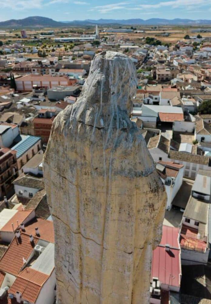 Arrancan las obras de restauración del Sagrado Corazón de Jesús, símbolo espiritual y urbano de Herencia 1
