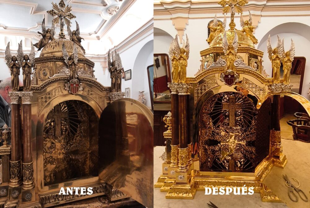 Vuelve a lucir el Sagrario del convento: una pieza clave del patrimonio de Herencia 9