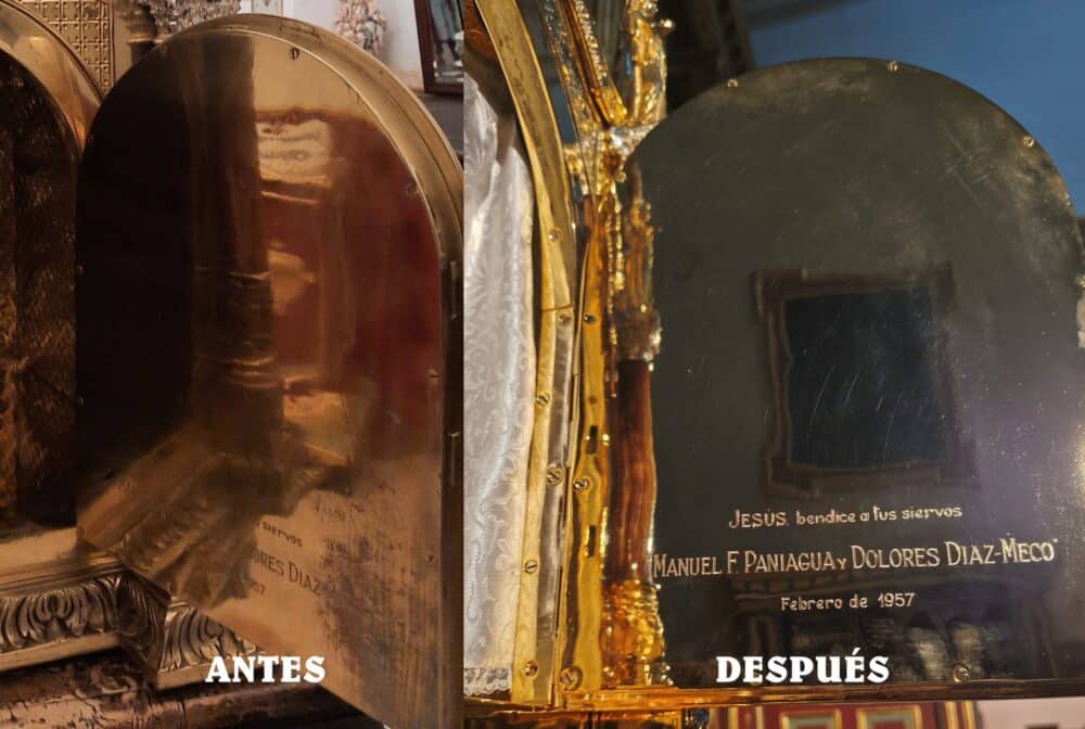 Vuelve a lucir el Sagrario del convento: una pieza clave del patrimonio de Herencia 3