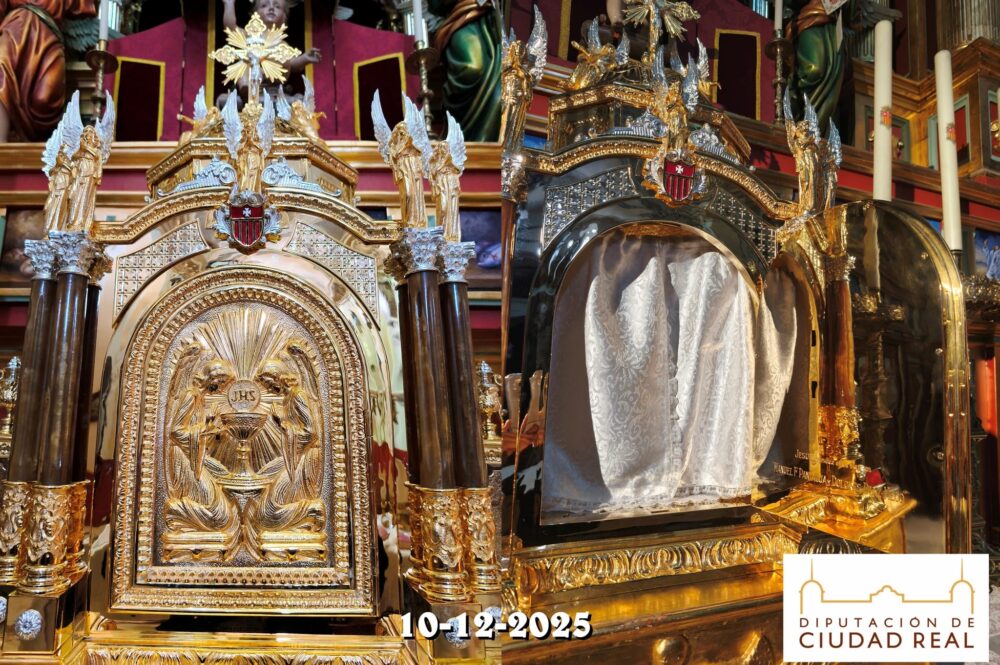 Vuelve a lucir el Sagrario del convento: una pieza clave del patrimonio de Herencia 2