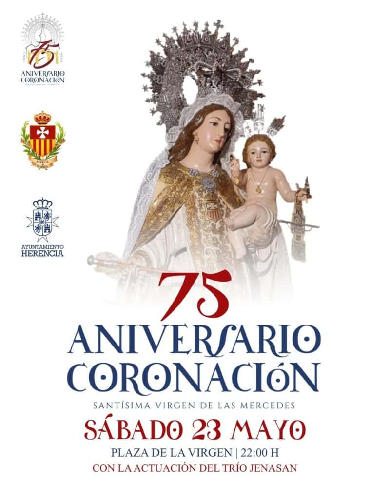 Herencia celebra 75 años de la coronación de la Virgen de las Mercedes 1
