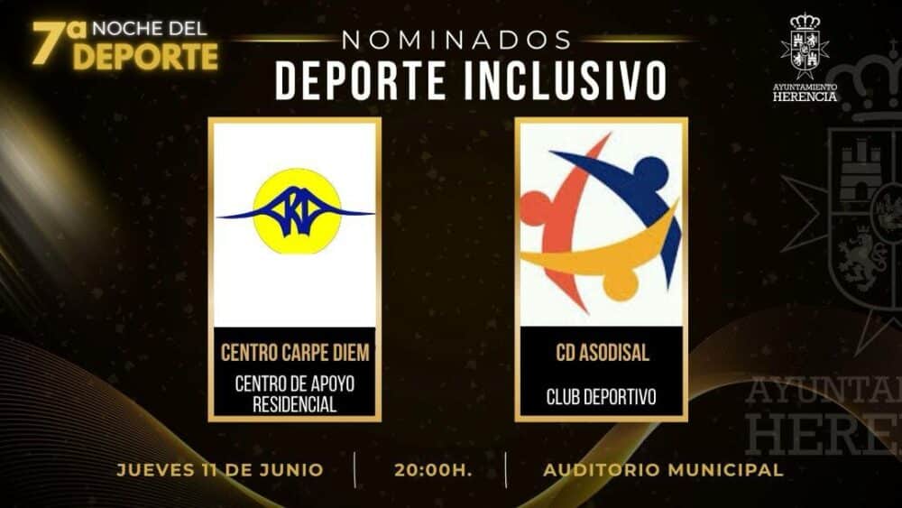 Herencia anuncia los nominados de la VII Noche del Deporte 2