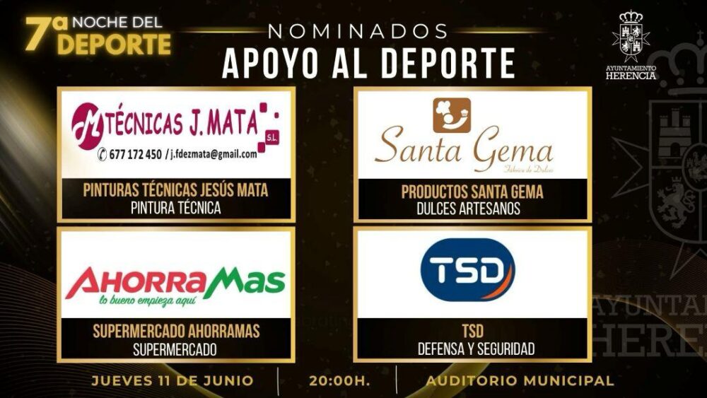 Herencia anuncia los nominados de la VII Noche del Deporte 4