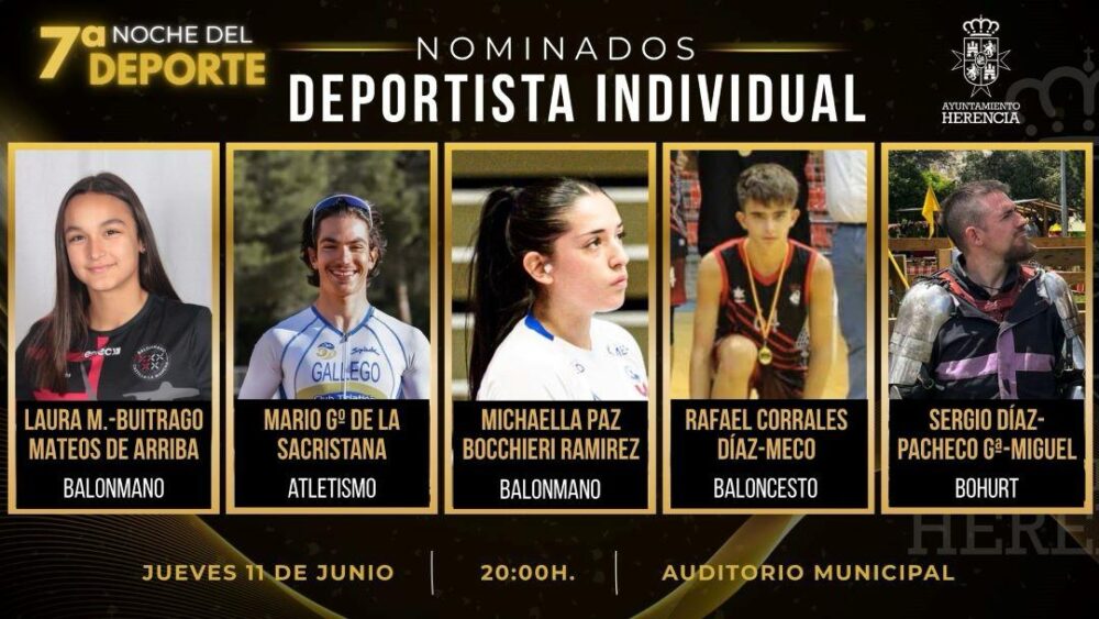 Herencia anuncia los nominados de la VII Noche del Deporte 7