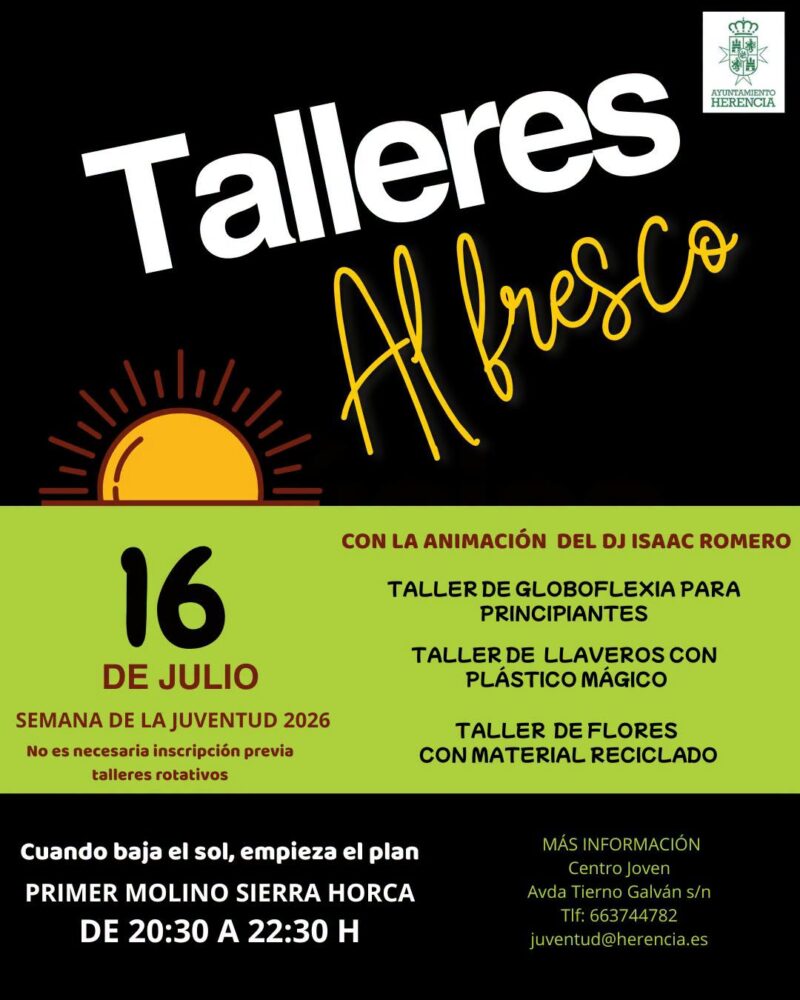 Herencia lleva los Talleres al Fresco a la Sierra de la Horca 1
