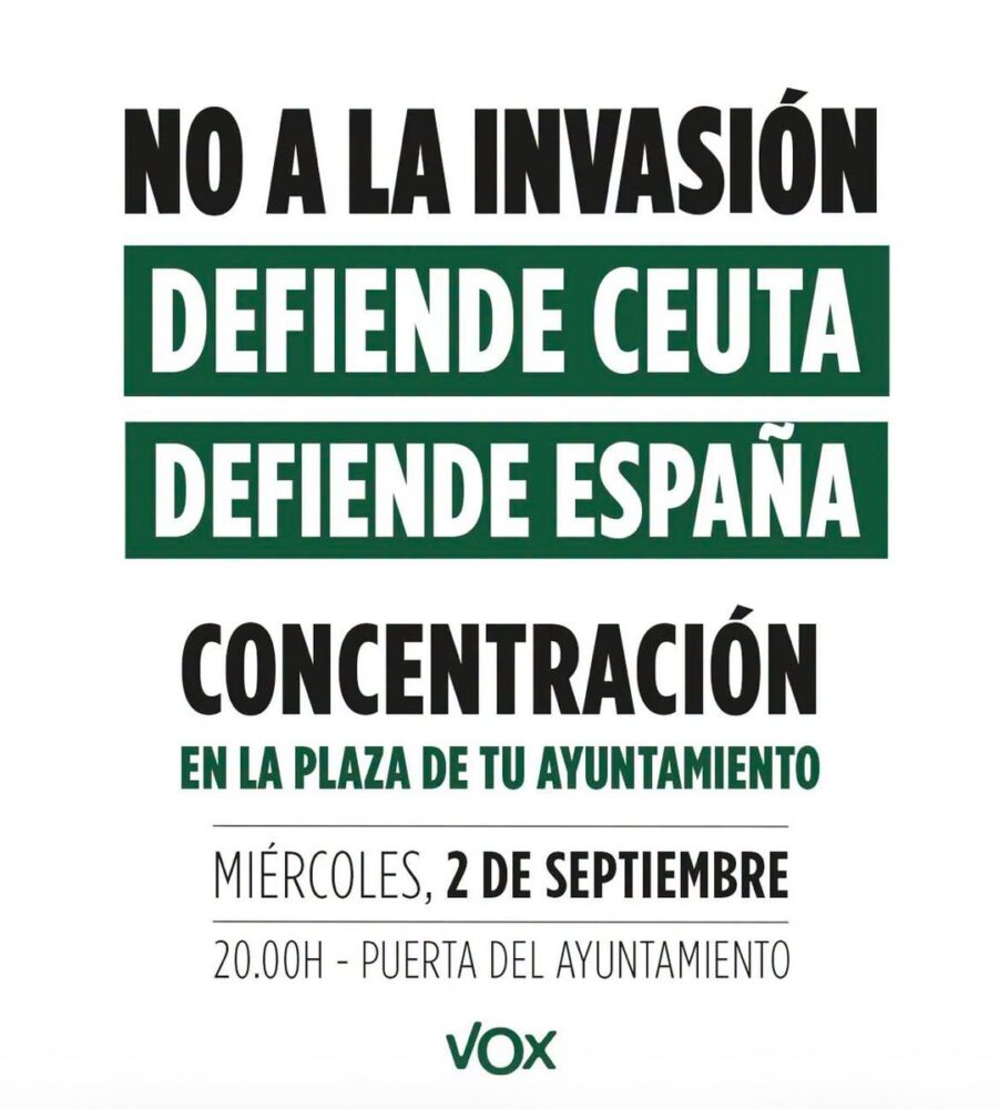 PP y Vox convocan en Herencia concentraciones de apoyo a Ceuta este miércoles 2